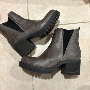 Gray Ankle Boots